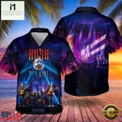 Rock Band Rush R40 Live Summer Aloha Hawaiian Shirt