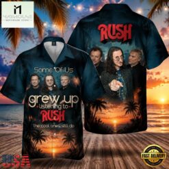 Rock Band Rush The Cool Ones Summer Aloha Hawaiian Shirt