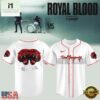 Royal Blood UK Tour 2026 Limited Edition Signature White Baseball Jersey, Concert Baseball Jersey Royal Blood UK Tour 2026 Limited Edition Signature White Baseball Jersey