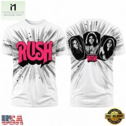 Rush Debut Album Cover Unisex Polyester Gift For Fan 3D T Shirt , Music Fans 3D T Shirt Rush Debut Album Cover Unisex Polyester Gift For Fan 3D T Shirt
