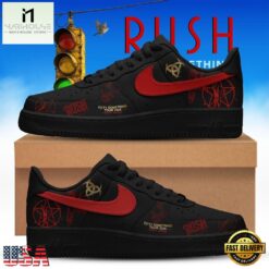 RUSH Fifty Something Tour 2026 Signed Black Air Force 1 Shoes , Music Artist AF1 Shoes Rush Fifty Something Tour 2026 Signed Black Air Force 1 Shoes