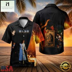 Rush Rock Band Exit Stage Left Hawaiian Shirt