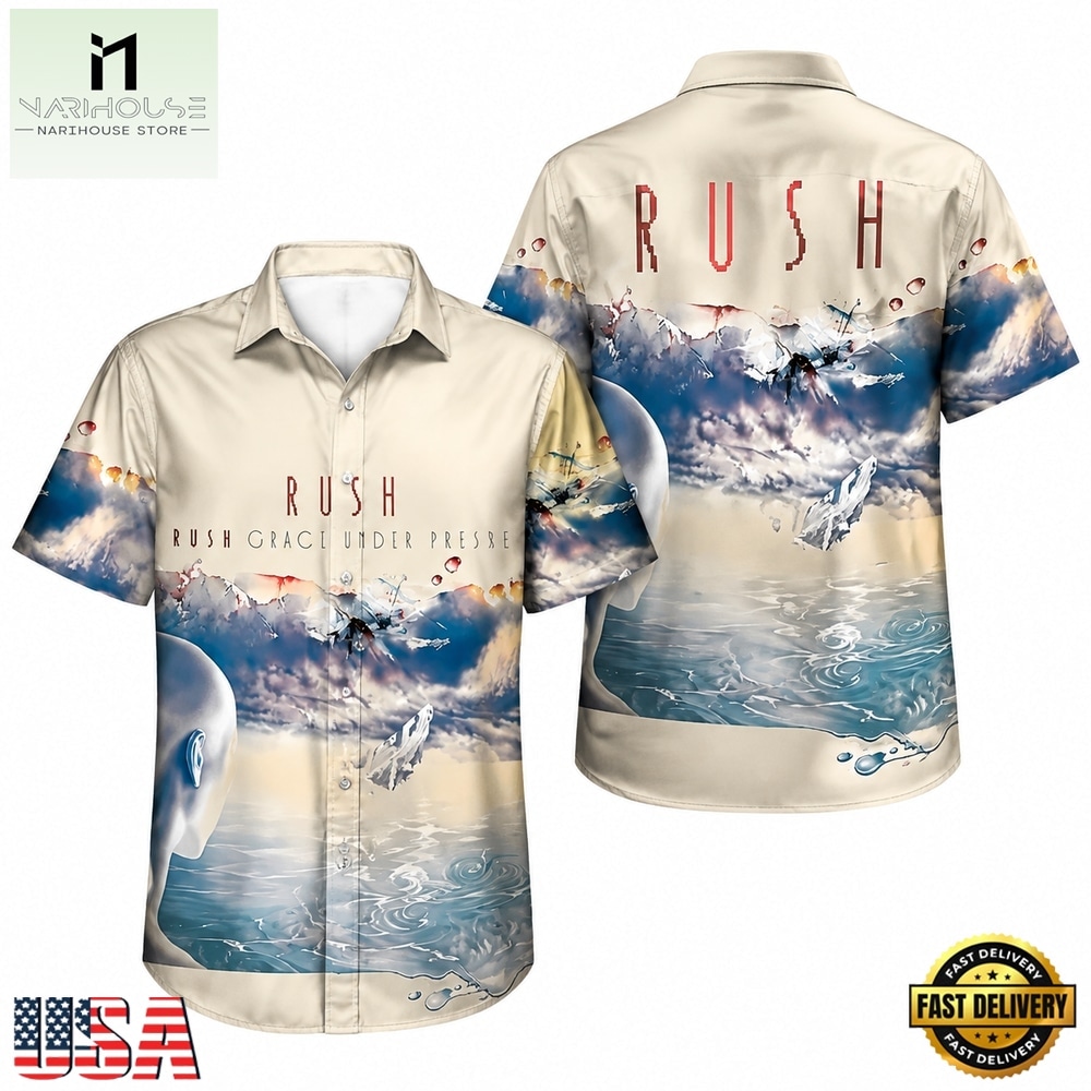 Rush Rock Band Grace Under Pressure Album Hawaiian Shirt Rush Rock Band Grace Under Pressure Album Hawaiian Shirt