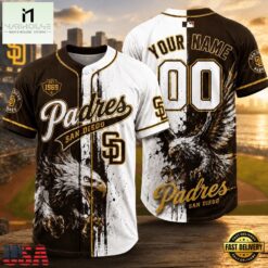 San Diego Padres 2026 MLB Eagle America Personalized Baseball Jersey , MLB Sports Baseball Jersey San Diego Padres 2026 Mlb Eagle America Personalized Baseball Jersey
