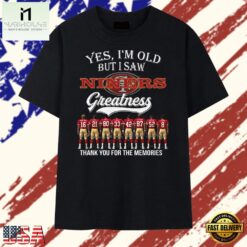 San Francisco 49ers Legends Greatness Thank You For The Memories Graphic T Shirt , Stylish 2D Graphic Shirt San Francisco 49ers Legends Greatness Thank You For The Memories Graphic T Shirt