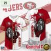 San Francisco 49ers NFL Game Day Grateful Dead Baseball Jersey Shirt, NFL Game Day Jersey San Francisco 49ers Nfl Game Day Grateful Dead Baseball Jersey Shirt