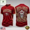San Francisco 49ers NFL Till I’m Dead Forever Skull Fan Pride 3D Shirt, NFL Sporty Shirt San Francisco 49ers Nfl Till I M Dead Forever Skull Fan Pride 3D Shirt