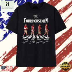 San Francisco 49ers The Four Horsemen Abbey Road Signatures T Shirt , Stylish 2D Graphic Shirt San Francisco 49ers The Four Horsemen Abbey Road Signatures T Shirt