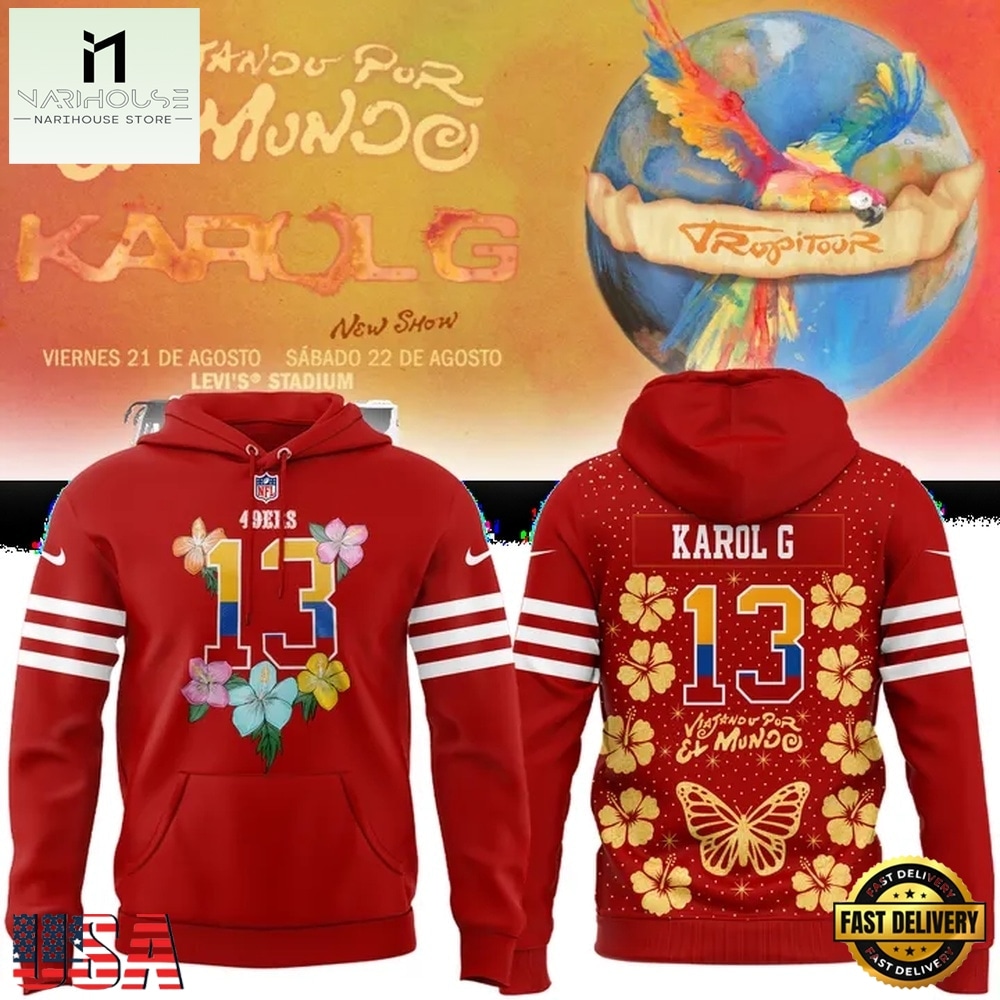 San Francisco 49ers x Karol G 2026 Exclusive Hoodie, Popular 3D Music Tee San Francisco 49ers x Karol G 2026 Exclusive Hoodie, Popular 3D Music Tee