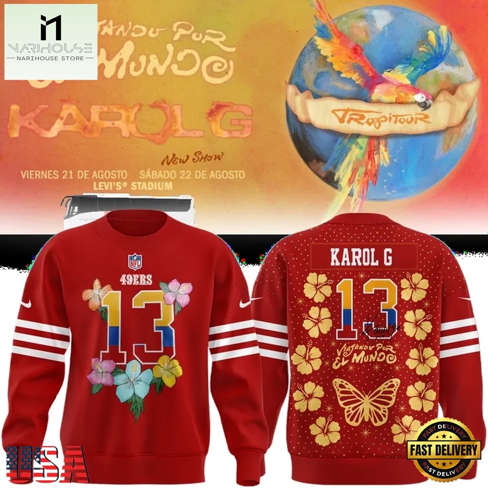 San Francisco 49ers x Karol G 2026 Exclusive Sweatshirt, Popular 3D Music Tee San Francisco 49ers x Karol G 2026 Exclusive Sweatshirt, Popular 3D Music Tee