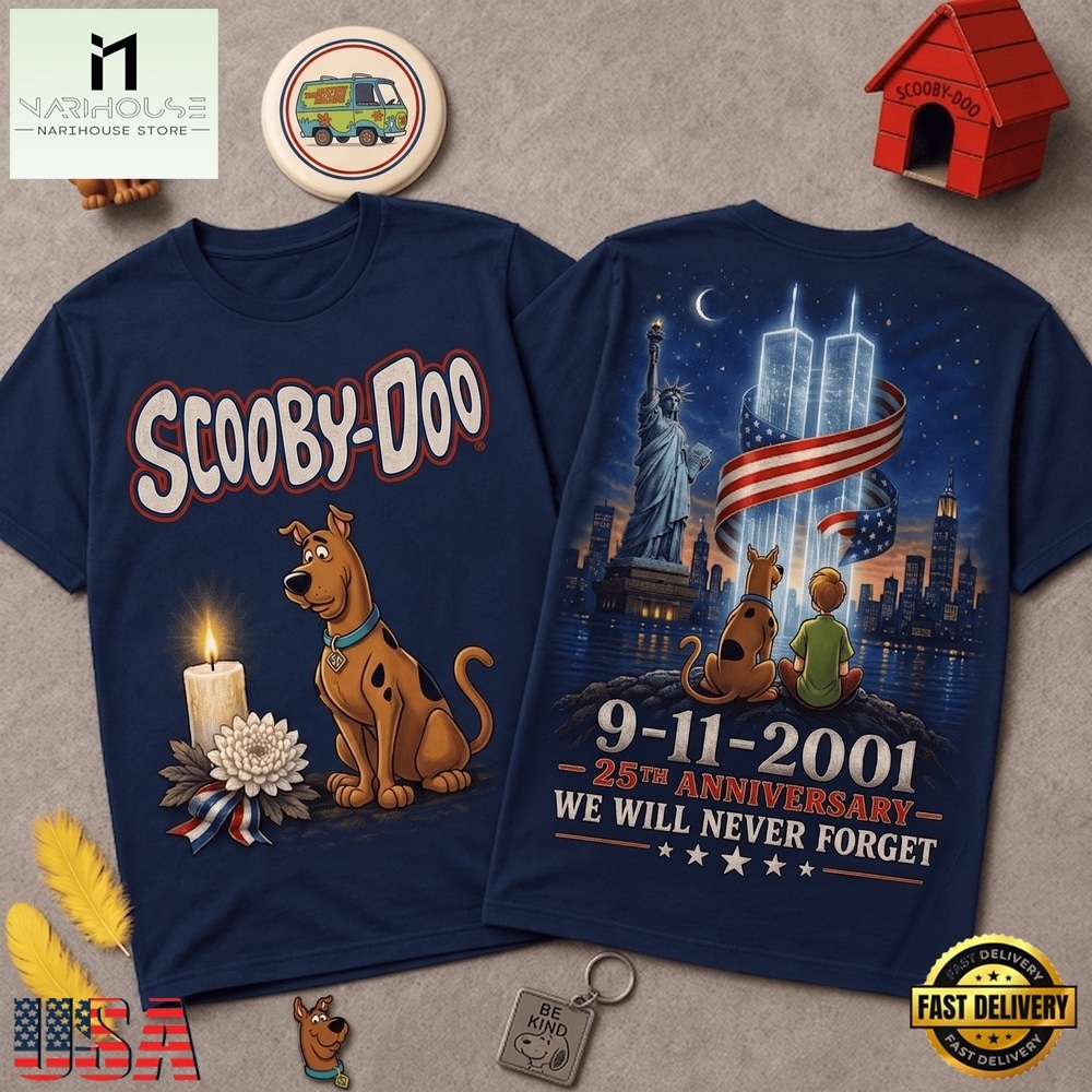 Scooby Doo 911 Memorial 25th Anniversary 3D Shirt , Popular 3D Music Tee Scooby Doo 911 Memorial 25th Anniversary 3D Shirt , Popular 3D Music Tee