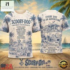 Scooby Doo Tropical Palm Mystery Van 2026 Vintage 3D Shirt , Popular 3D Music Tee Scooby Doo Tropical Palm Mystery Van 2026 Vintage 3D Shirt