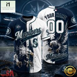 Seattle Mariners 2026 MLB Eagle America Personalized Baseball Jersey , MLB Sports Baseball Jersey Seattle Mariners 2026 Mlb Eagle America Personalized Baseball Jersey