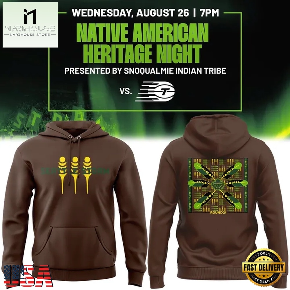 Seattle Storm Native American Heritage Night 2026 Hoodie, Hot 3D Shirt Trend Seattle Storm Native American Heritage Night 2026 Hoodie, Hot 3D Shirt Trend