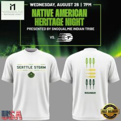 Seattle Storm Native American Heritage Night 2026 T Shirt, Hot 3D Shirt Trend Seattle Storm Native American Heritage Night 2026 T Shirt