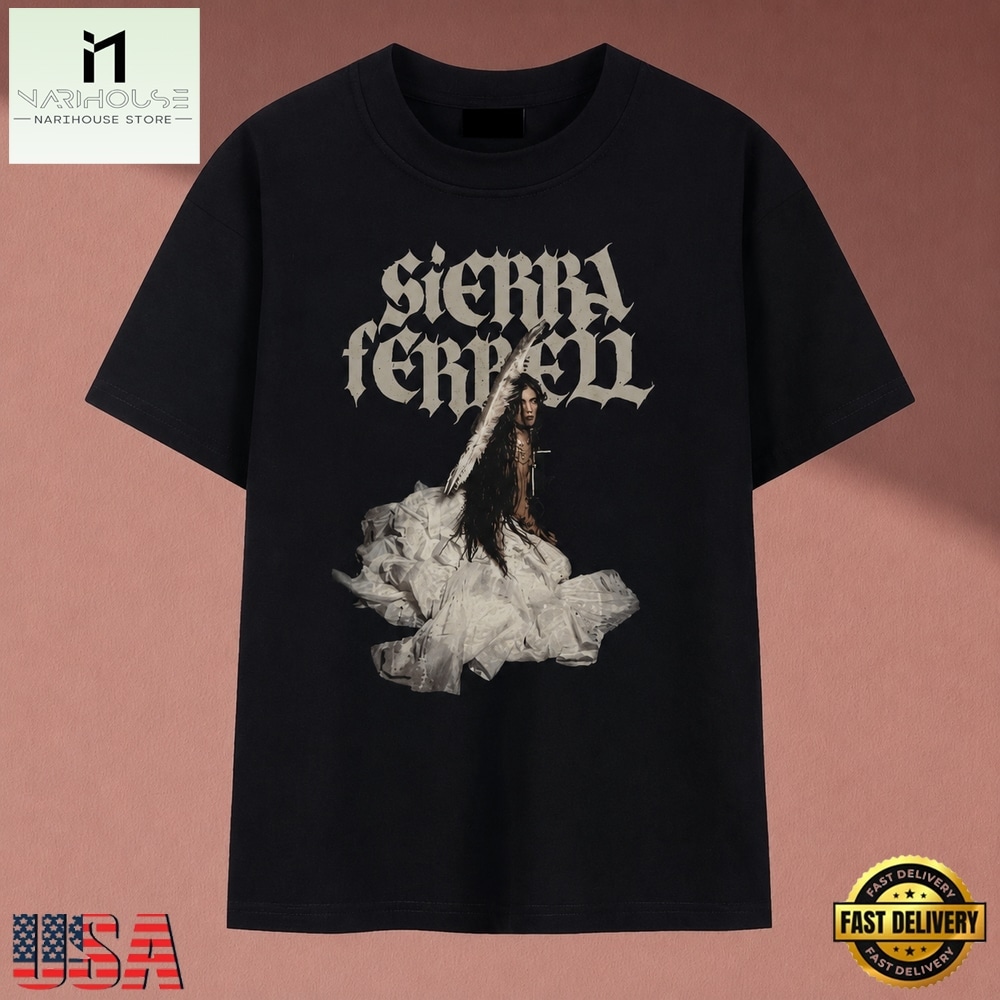 Sierra Ferrell Gothic Angel Wings Folk Country Graphic T Shirt , Music Fan 2D Shirt Sierra Ferrell Gothic Angel Wings Folk Country Graphic T Shirt , Music Fan 2D Shirt