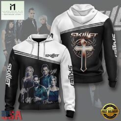 Skillet 48 Music Graphic Signed 3D Hoodie, Popular 3D Music Tee Skillet 48 Music Graphic Signed 3D Hoodie