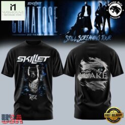 Skillet Band I Need A Hero Comatose 20th Anniversary Tour 3D Shirt, Popular 3D Music Tee Skillet Band I Need A Hero Comatose 20th Anniversary Tour 3D Shirt