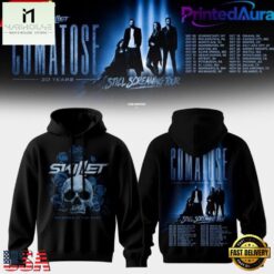 SKILLET COMATOSE 20 YEARS HOODIE, Popular 3D Music Tee Skillet Comatose 20 Years Hoodie