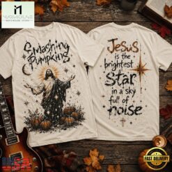 Smashing Pumpkins x Jesus Brightest Star 3D Shirt, Popular 3D Music Tee Smashing Pumpkins X Jesus Brightest Star 3D Shirt