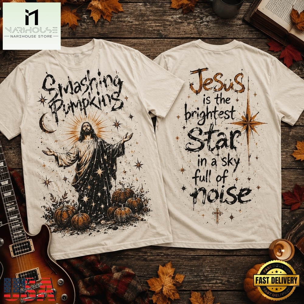 Smashing Pumpkins x Jesus Brightest Star 3D Shirt, Popular 3D Music Tee Smashing Pumpkins x Jesus Brightest Star 3D Shirt, Popular 3D Music Tee