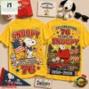 Snoopy 76th Anniversary Patriotic Memories Graphic Shirt , Popular 3D Music Tee Snoopy 76th Anniversary Patriotic Memories Graphic Shirt