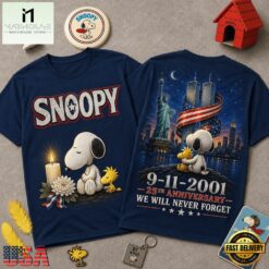 Snoopy 9 11 Memorial 25th Anniversary 3D Shirt , Popular 3D Music Tee Snoopy 9 11 Memorial 25th Anniversary 3D Shirt