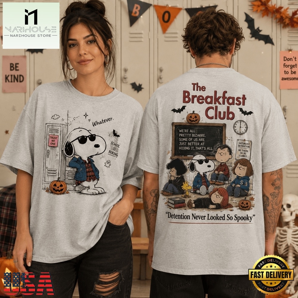 Snoopy Breakfast Club Detention Never Looked So Spooky 3D Shirt, Popular 3D Music Tee Snoopy Breakfast Club Detention Never Looked So Spooky 3D Shirt, Popular 3D Music Tee
