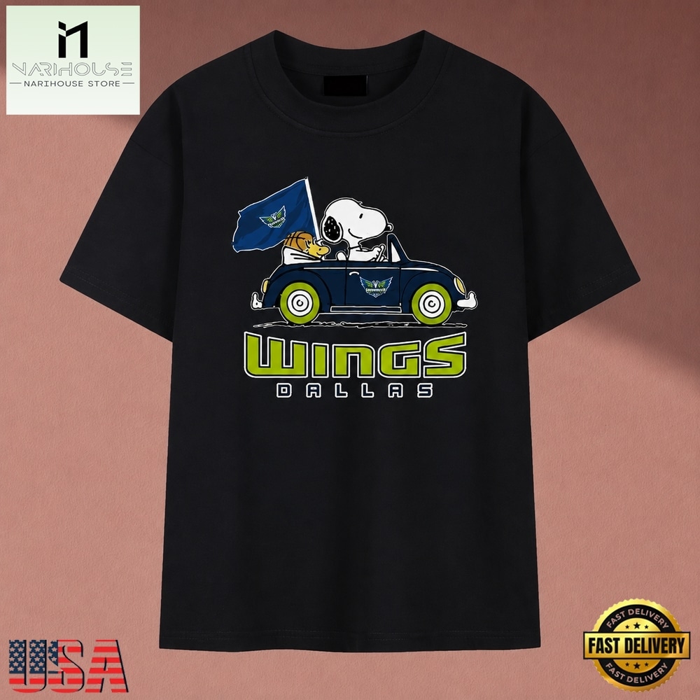 Snoopy Driving Car Dallas Wings WNBA Basketball T Shirt , Music Fan 2D Shirt Snoopy Driving Car Dallas Wings WNBA Basketball T Shirt , Music Fan 2D Shirt