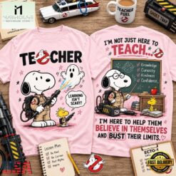 Snoopy Teacherbusters Learning Isn't Scary 3D Shirt , Popular 3D Music Tee Snoopy Teacherbusters Learning Isn T Scary 3D Shirt