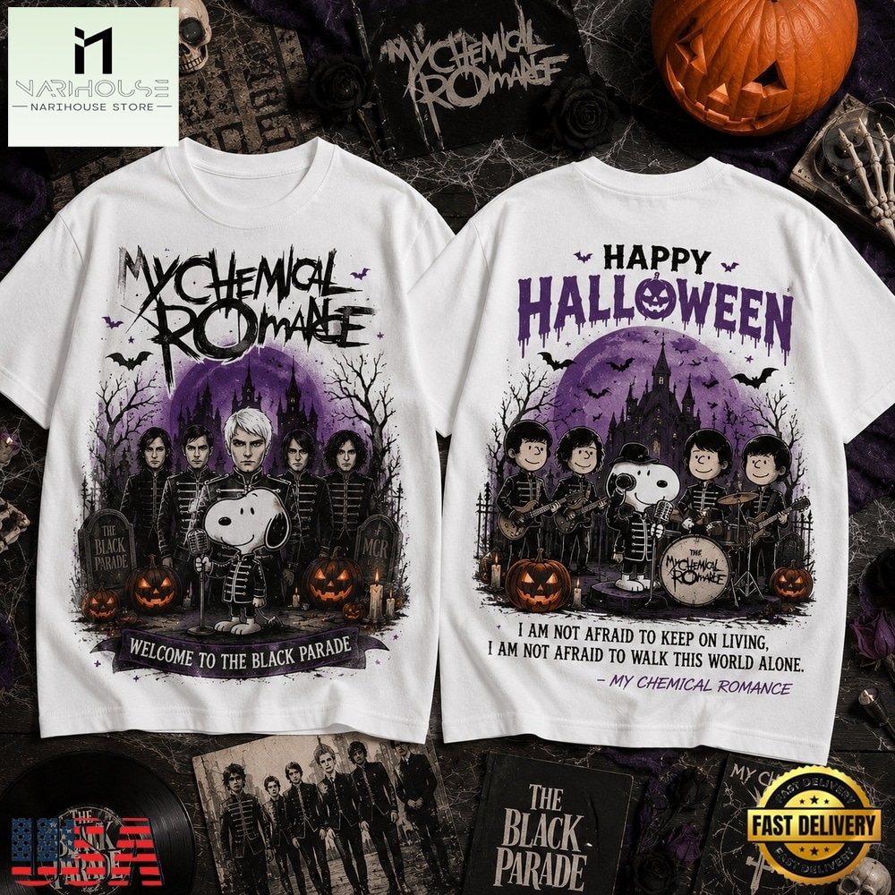 Snoopy x My Chemical Romance Halloween 3D Shirt , Popular 3D Music Tee Snoopy x My Chemical Romance Halloween 3D Shirt , Popular 3D Music Tee
