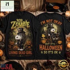 Snoopy x Rob Zombie Living Dead Girl Halloween T Shirt, Popular 3D Music Tee Snoopy X Rob Zombie Living Dead Girl Halloween T Shirt