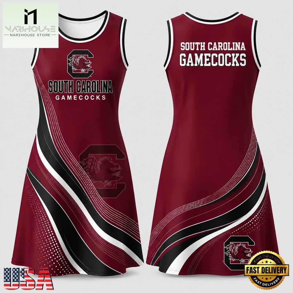 South Carolina Gamecocks NCAA Team Pride Women's Sleeveless Dress, NCAA Women Team Dress South Carolina Gamecocks NCAA Team Pride Women's Sleeveless Dress, NCAA Women Team Dress