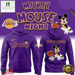 Special New Los Angeles Lakers x Mickey Mouse Hoodie, Popular 3D Music Tee Special New Los Angeles Lakers X Mickey Mouse Hoodie