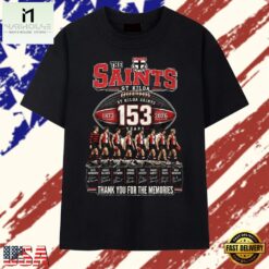 St Kilda Saints 153 Years 1873 2026 Signatures AFL Football T Shirt , Stylish 2D Graphic Shirt ST Kilda Saints 153 Years 1873 2026 Signatures Afl Football T Shirt