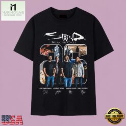 Staind Break The Cycle Members Signatures Vintage Rock Band T Shirt, Music Fan 2D Shirt Staind Break The Cycle Members Signatures Vintage Rock Band T Shirt