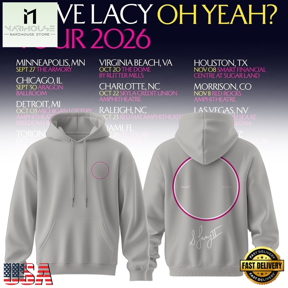 Steve Lacy Oh Yeah Tour 2026 Signature New Design Hoodie, Popular 3D Music Tee Steve Lacy Oh Yeah Tour 2026 Signature New Design Hoodie, Popular 3D Music Tee