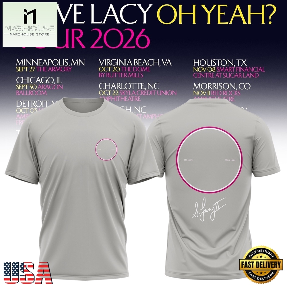 Steve Lacy Oh Yeah Tour 2026 Signature Special New 3D Shirt, Popular 3D Music Tee Steve Lacy Oh Yeah Tour 2026 Signature Special New 3D Shirt, Popular 3D Music Tee