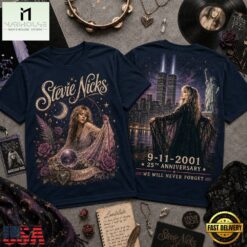Stevie Nicks 911 Memorial 25th Anniversary 3D Shirt , Music Fans 3D T Shirt Stevie Nicks 911 Memorial 25th Anniversary 3D Shirt