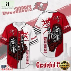 Tampa Bay Buccaneers NFL Game Day Grateful Dead Baseball Jersey Shirt, NFL Game Day Jersey Tampa Bay Buccaneers Nfl Game Day Grateful Dead Baseball Jersey Shirt
