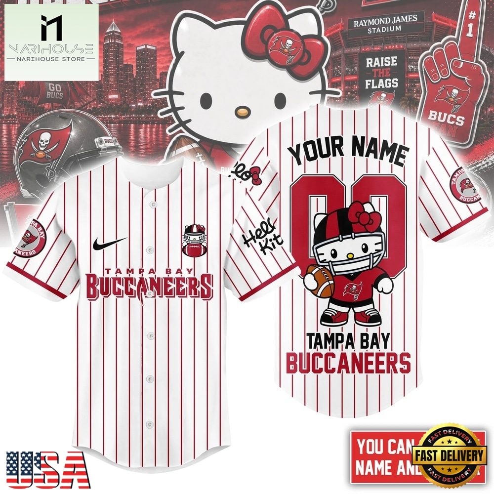Tampa Bay Buccaneers NFL Kitty Game Day Custom Baseball Jersey Shirt , NFL Game Day Jersey Tampa Bay Buccaneers NFL Kitty Game Day Custom Baseball Jersey Shirt , NFL Game Day Jersey