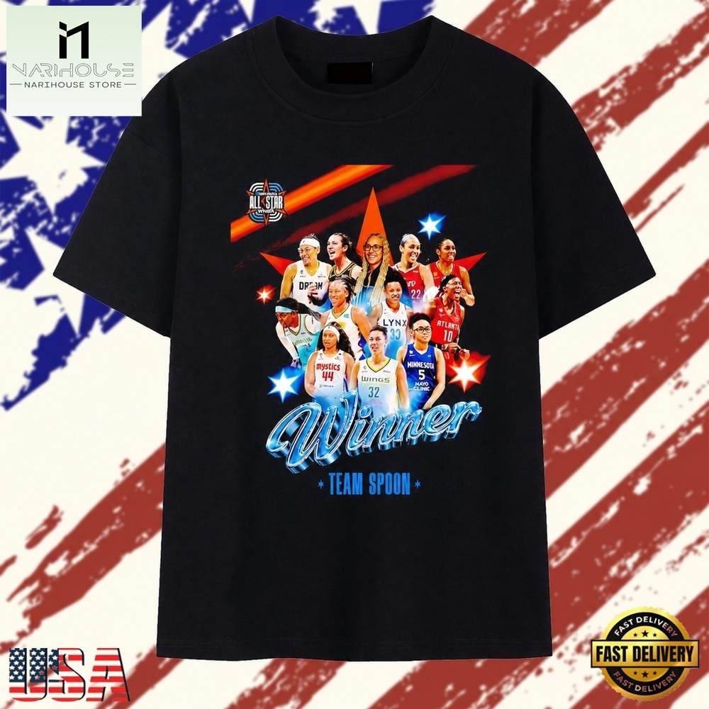 Team Spoon WNBA All Star Chicago winner women’s basketball 2026 T Shirt , Stylish 2D Graphic Shirt Team Spoon WNBA All Star Chicago winner women’s basketball 2026 T Shirt , Stylish 2D Graphic Shirt