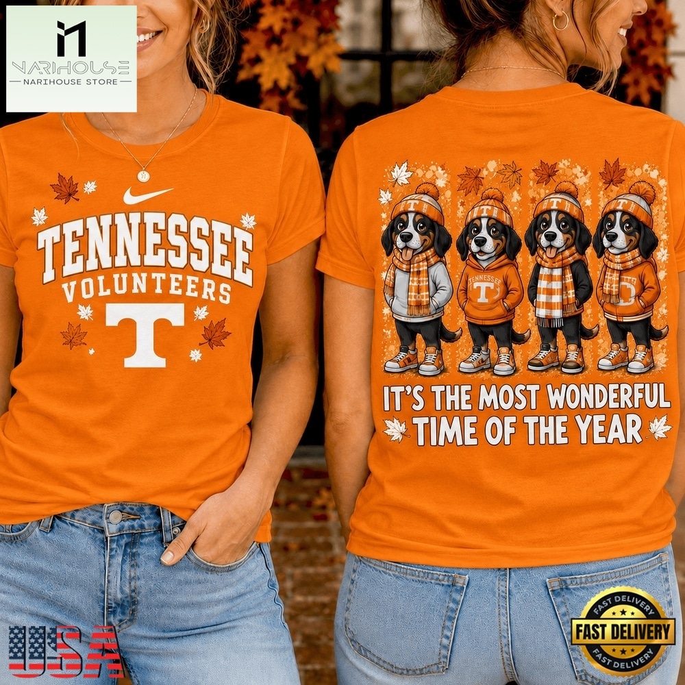 Tennessee Volunteers 2026 NCAA Autumn Festive Cheer T Shirt , NCAA College 3D Shirt Tennessee Volunteers 2026 NCAA Autumn Festive Cheer T Shirt , NCAA College 3D Shirt