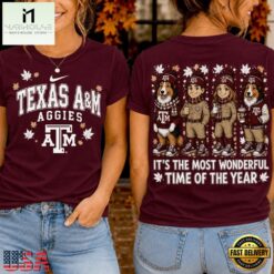 Texas A&M Aggies 2026 NCAA Autumn Festive Cheer T Shirt , NCAA College 3D Shirt Texas A M Aggies 2026 Ncaa Autumn Festive Cheer T Shirt