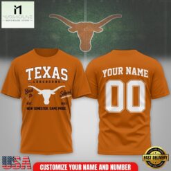 Texas Longhorns NCAA Campus Pride Back to School 2026 Personalized 3D Shirt , NCAA College 3D Shirt Texas Longhorns Ncaa Campus Pride Back TO School 2026 Personalized 3D Shirt