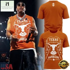 Texas Longhorns x Austin Gamblers Limited Edition T Shirt, Popular 3D Music Tee Texas Longhorns X Austin Gamblers Limited Edition T Shirt