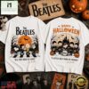 The Beatles x Snoopy Peanuts Happy Halloween All You Need Is Love 3D Shirt , Popular 3D Music Tee The Beatles X Snoopy Peanuts Happy Halloween All You Need IS Love 3D Shirt