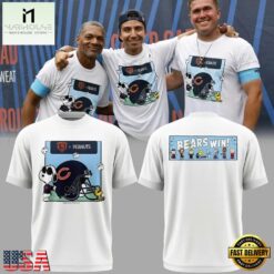 The Chicago Bears x Peanuts Kids BEARS WIN 2026 T Shirt, Hot 3D Shirt Trend The Chicago Bears X Peanuts Kids Bears Win 2026 T Shirt