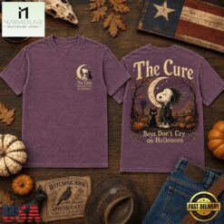 The Cure Boys Don’t Cry Halloween Moon 3D Shirt, Popular 3D Music Tee The Cure Boys Don T Cry Halloween Moon 3D Shirt