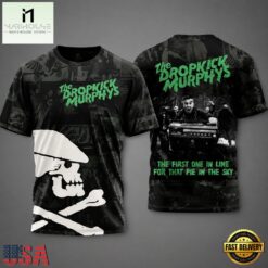 The Dropkick Murphys The First One In Line For That Pie In The Sky T Shirt , Popular 3D Music Tee The Dropkick Murphys The First One IN Line For That Pie IN The Sky T Shirt